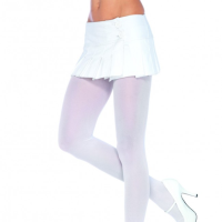 Leg Avenue White Opaque Nylon Tights